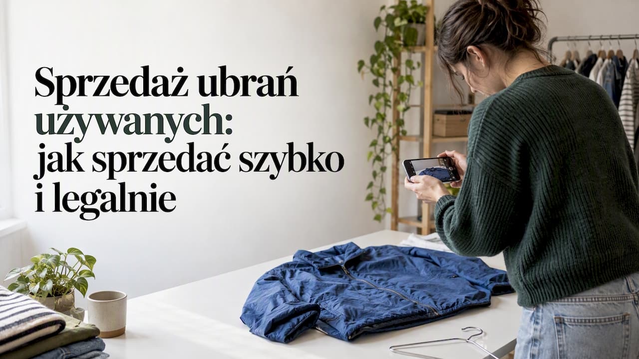Sprzedaż ubrań używanych: jak sprzedać szybko i legalnie